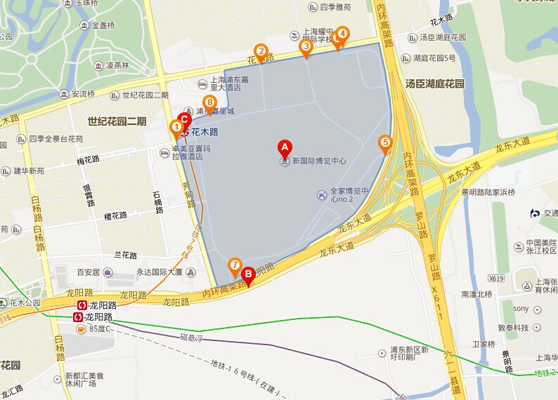 第六届中国国际线缆及线材展览会场馆平面图