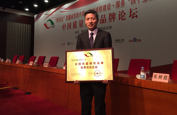 远东智慧能源投资人、监事、资深总监、远东电缆副总经理陈金龙代表远东领奖