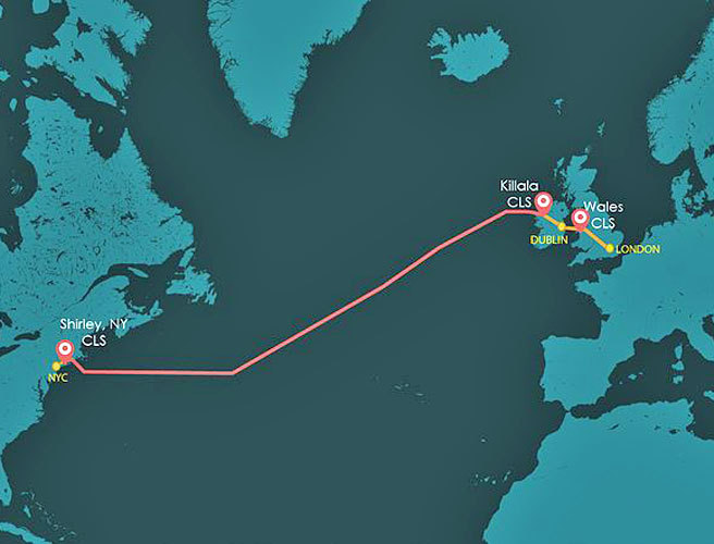 美国-爱尔兰海底光纤电缆将于年底建成