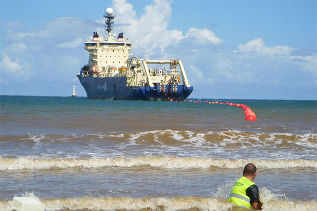 图示南非海底通讯电缆150年发展历程