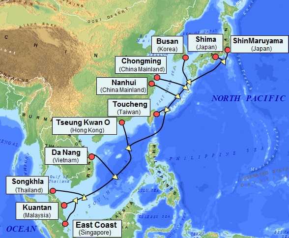 日本电气完成10900千米APG海底光缆系统建设