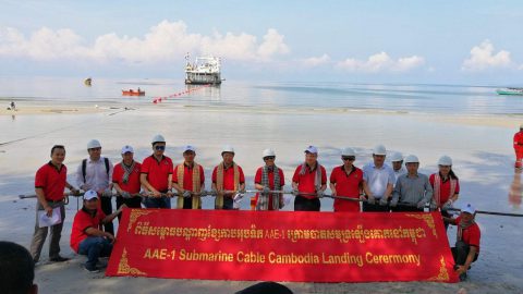亚非欧-1海底电缆系统成功登陆柬埔寨 亚非欧-1海底电缆系统成功登陆柬埔寨