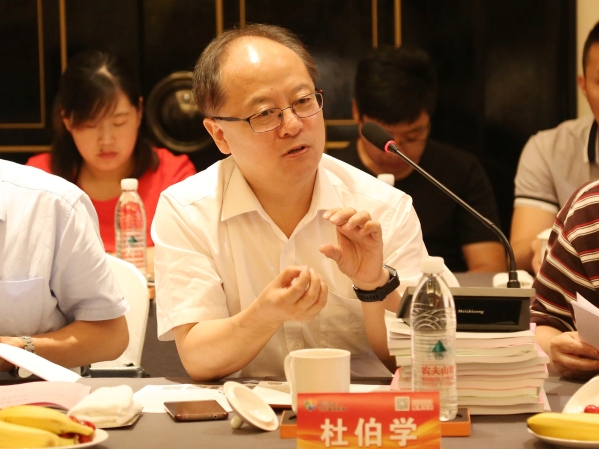 天津大学教授杜伯学在会上发言