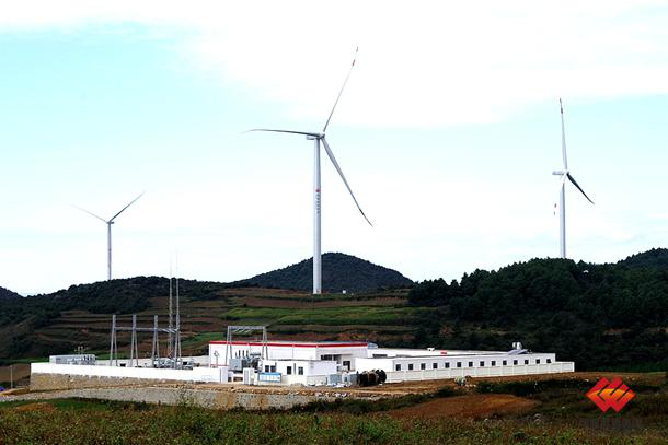 云南新能源洒谷风电场完成并网发电