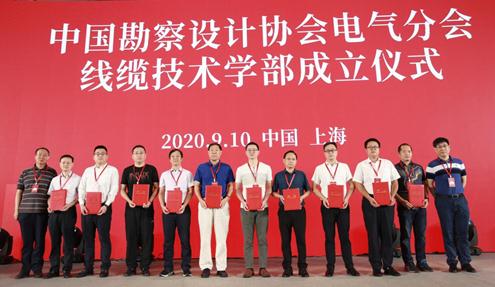 线缆技术学部主任及副主任与学部发起单位代表合影 线缆技术学部主任及副主任与学部发起单位代表合影